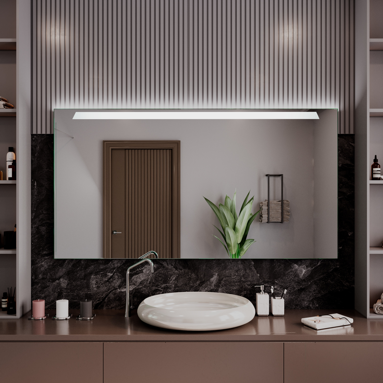 LED-Badspiegel Calella nach Maß