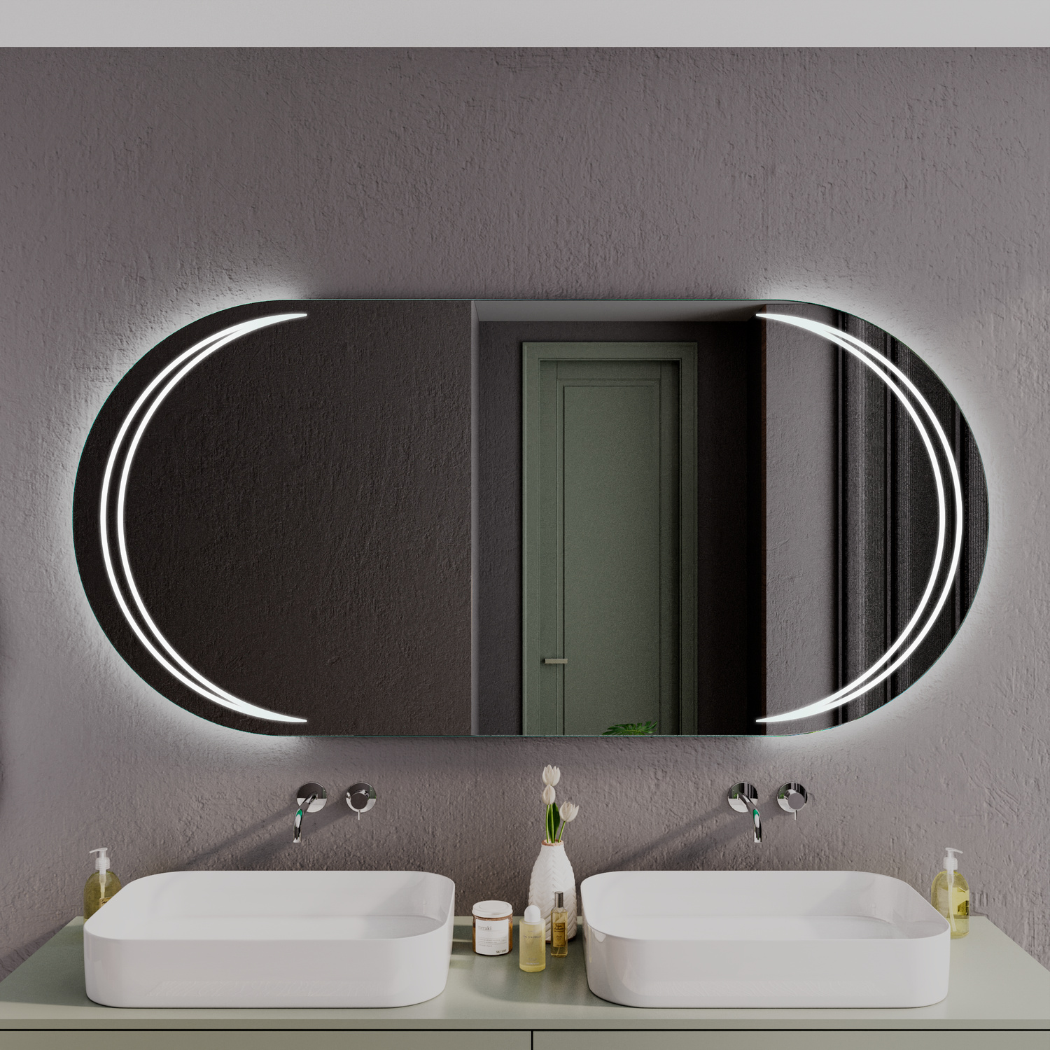 LED Badspiegel ALCAINS OV