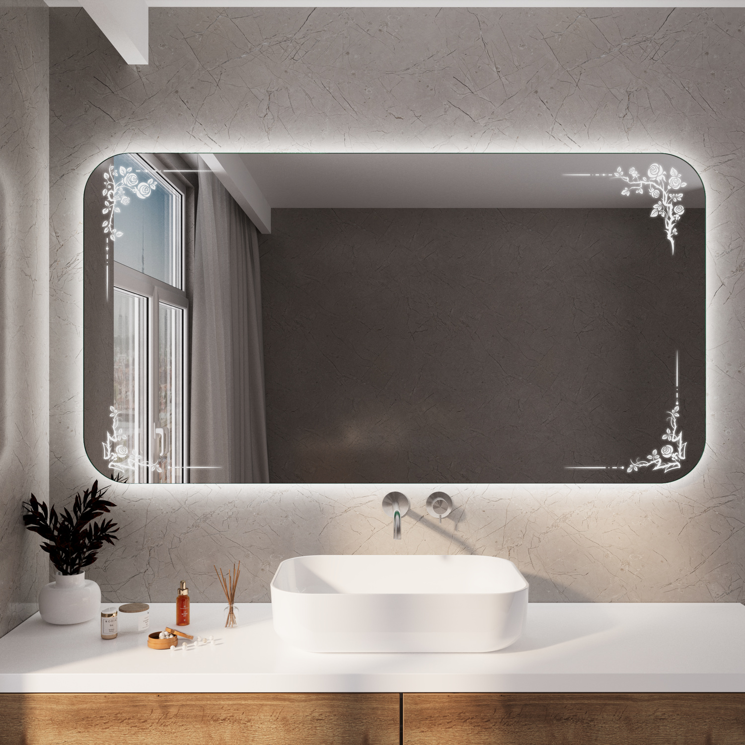 Badspiegel LD409 RAD