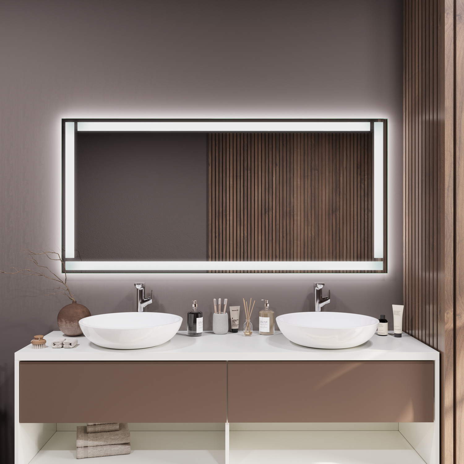 LED-Badspiegel Lecce nach Maß