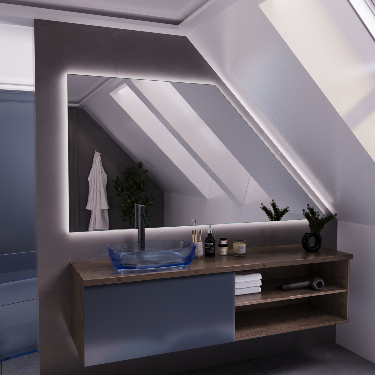 Spiegel für Dachschrägen - LAMBELLE DS