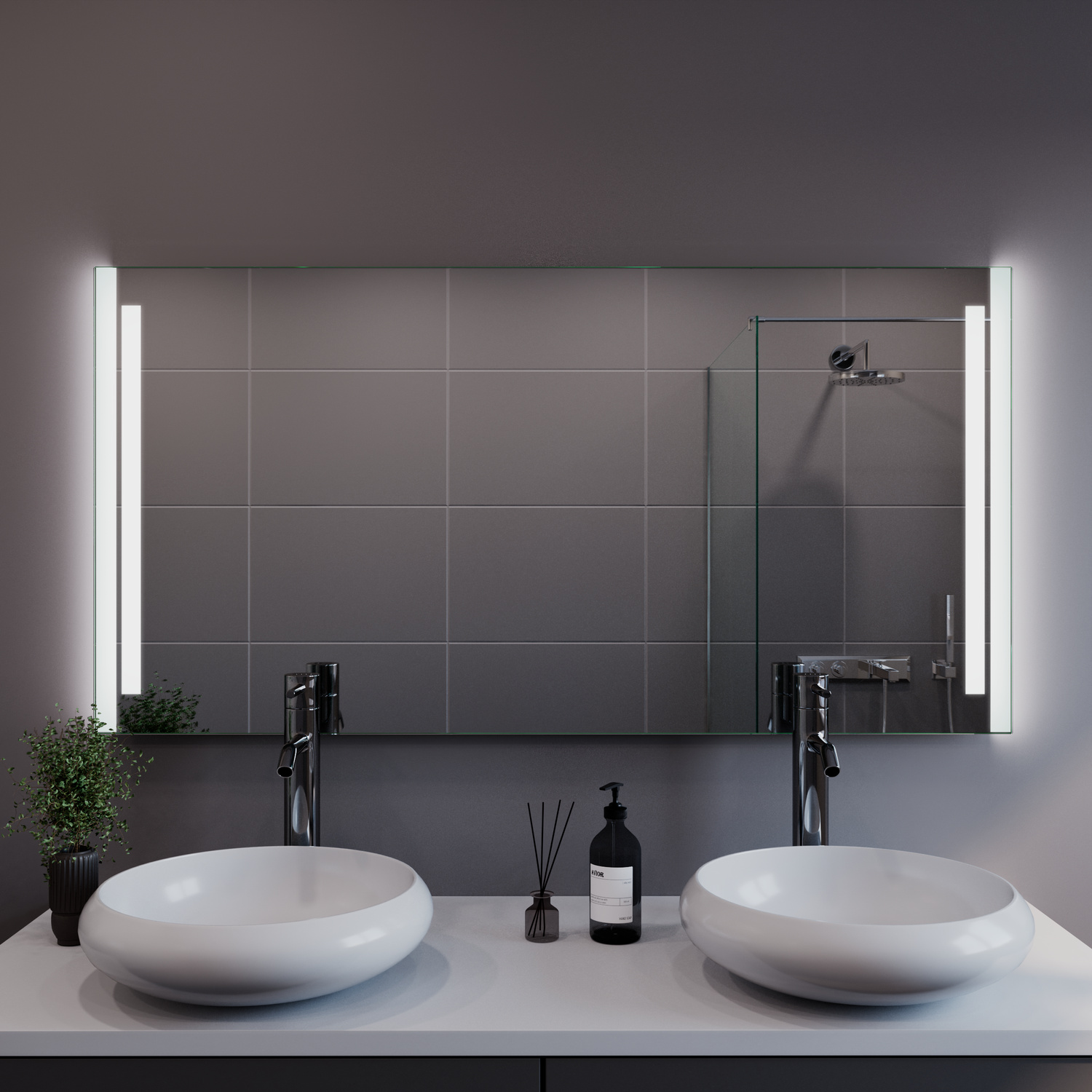 LED-Badspiegel Barcelona nach Maß