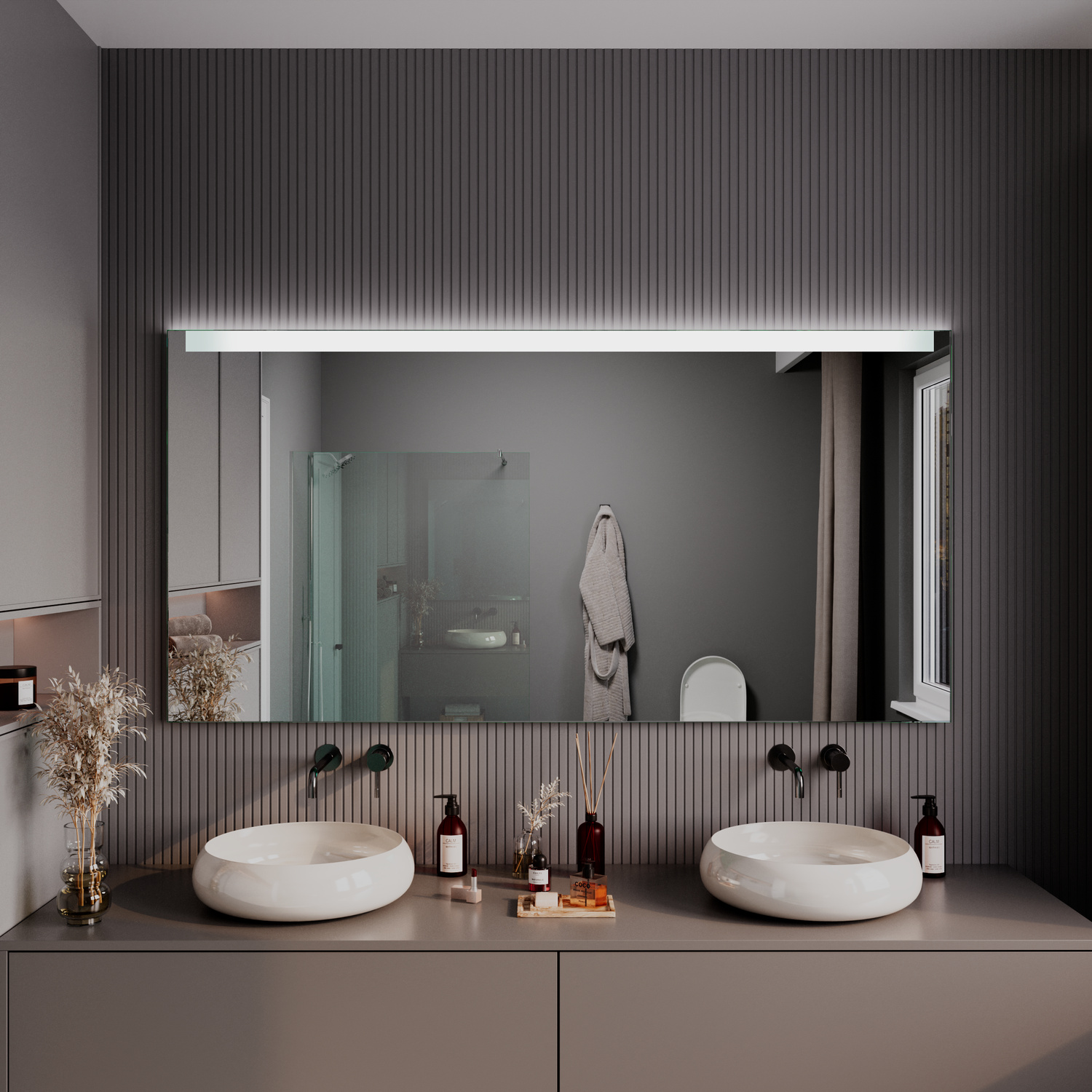 LED-Badspiegel Vence nach Maß