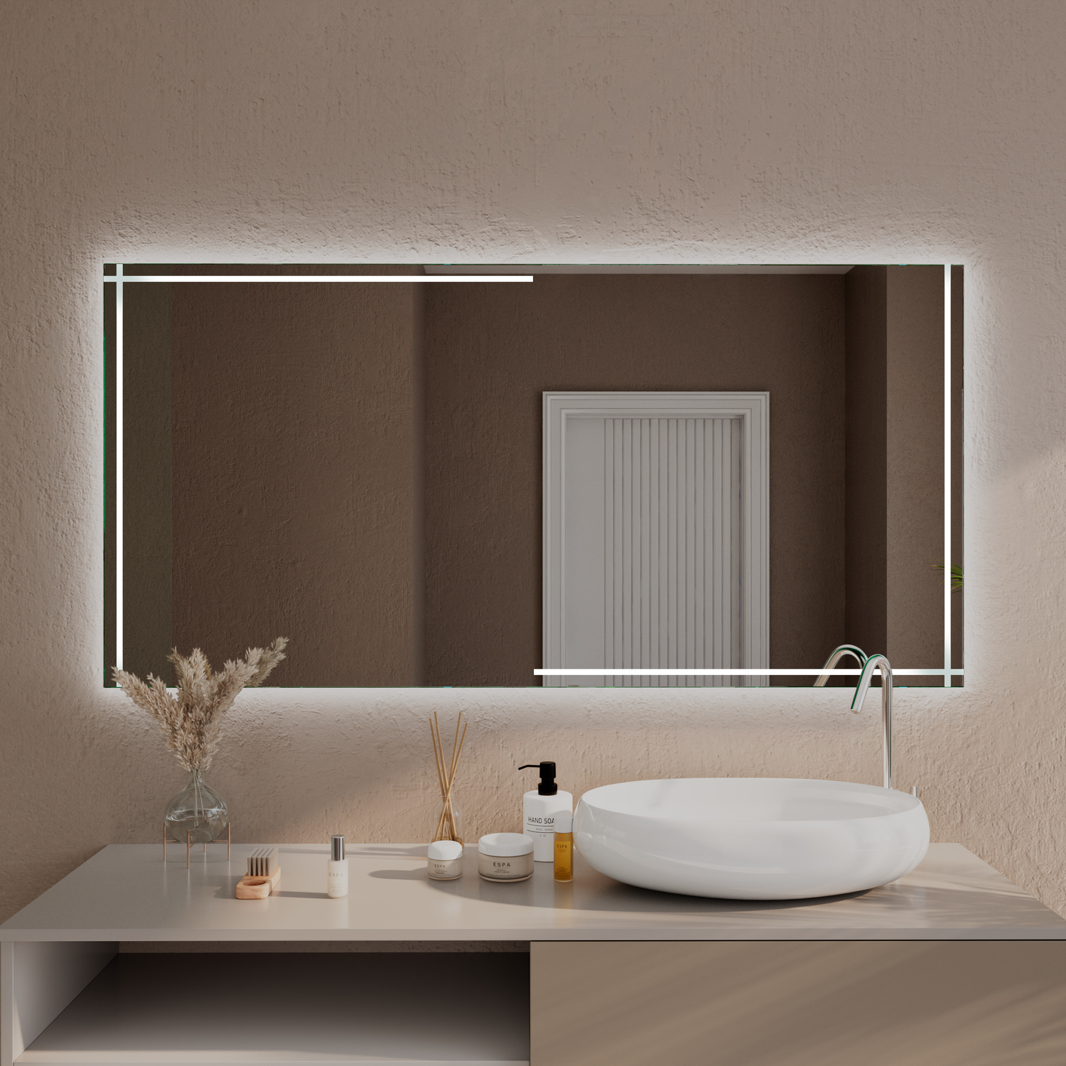 LED-Badspiegel Afragola nach Maß