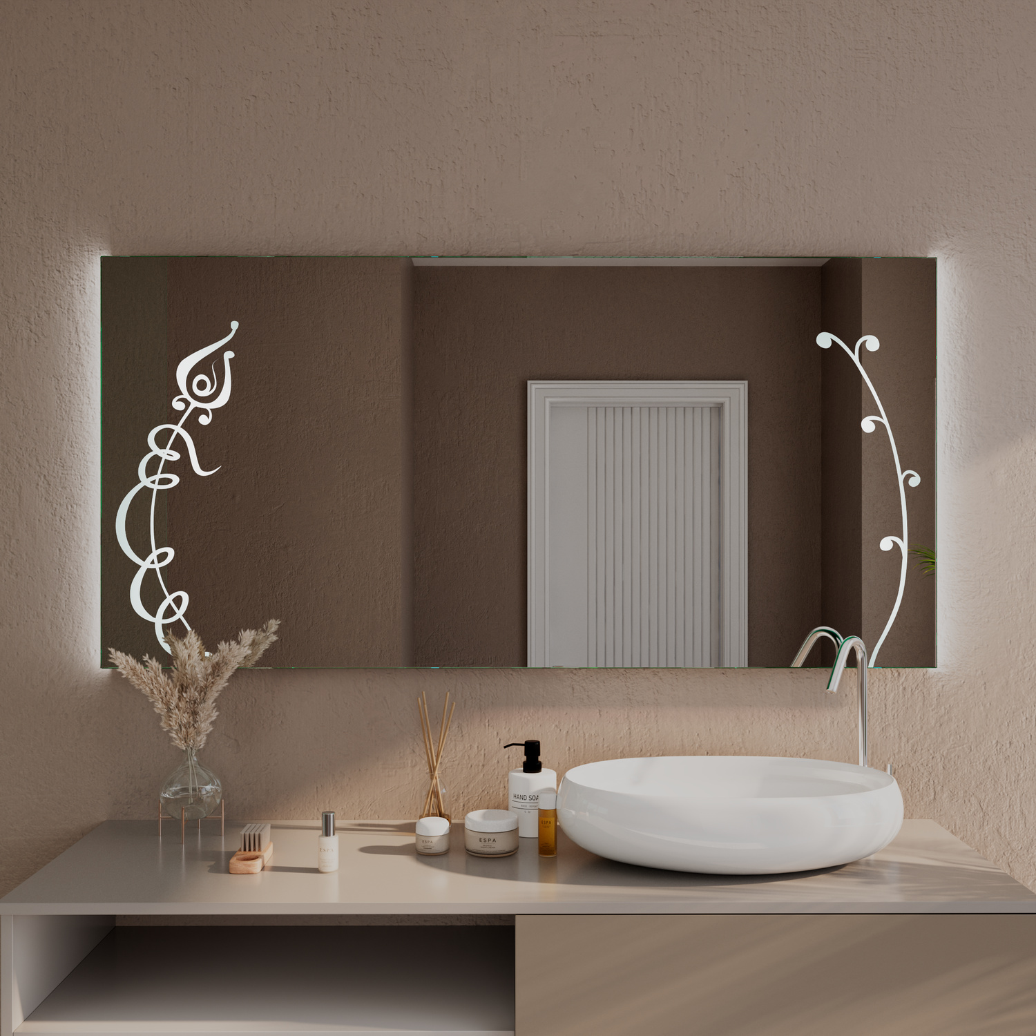 LED-Badspiegel Mallorca nach Maß