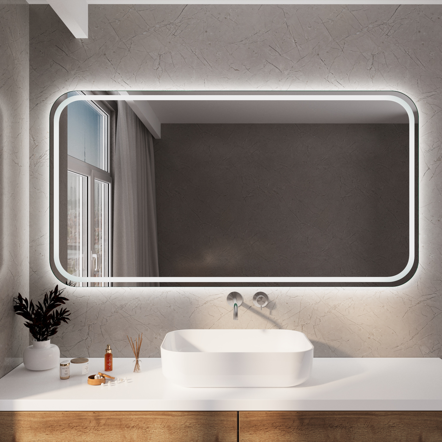 Badspiegel TOULON RAD