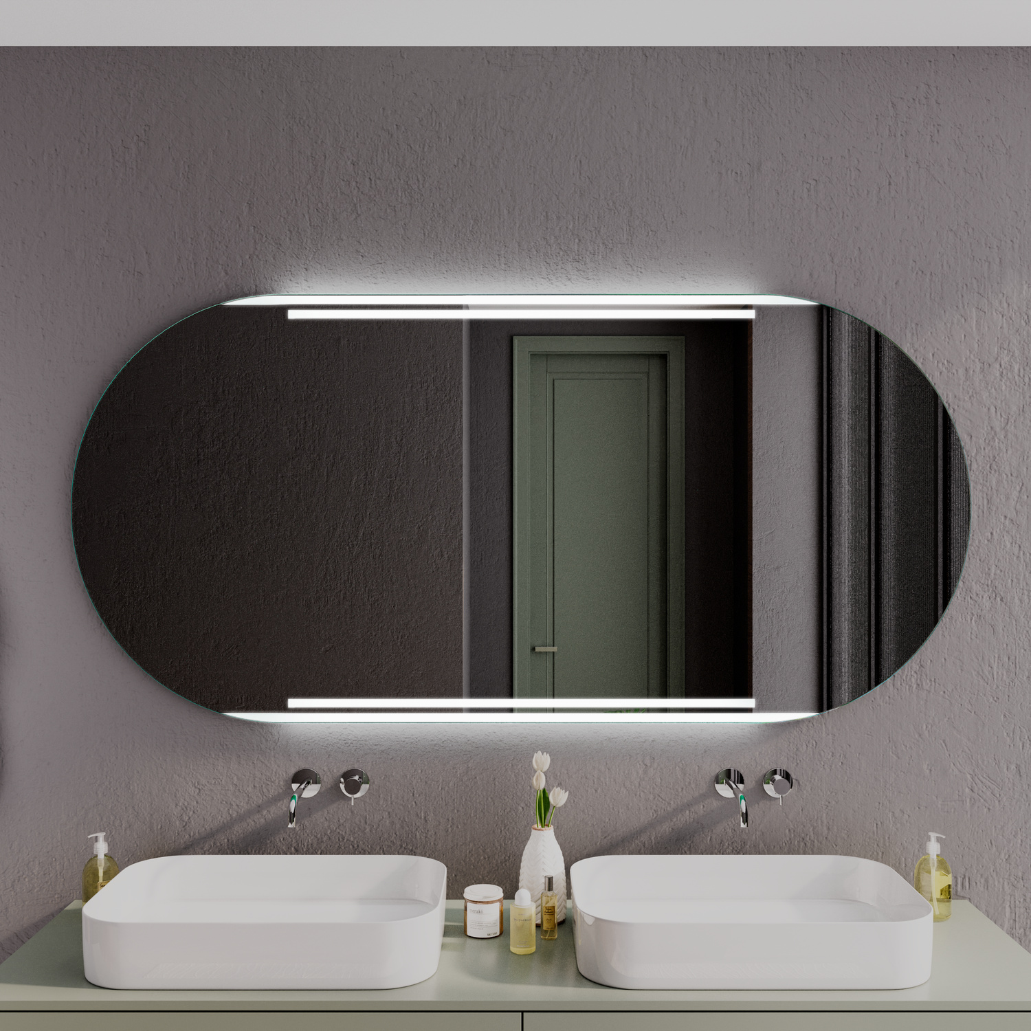 LED Badspiegel CASTRES OV
