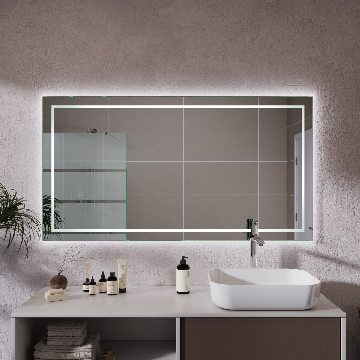 LED-Badspiegel Zara nach Maß