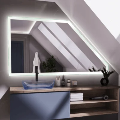 Schrägschnitt Spiegel für Dachnischen individuell