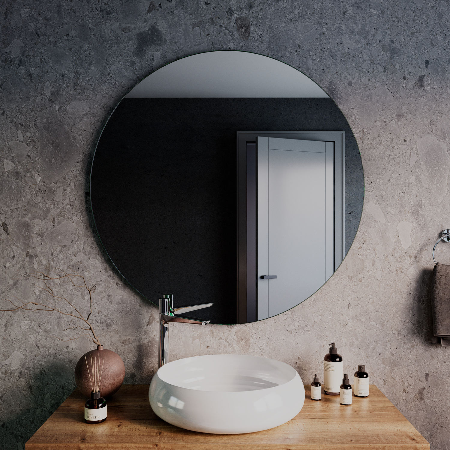 Kristallspiegel Rund Pure