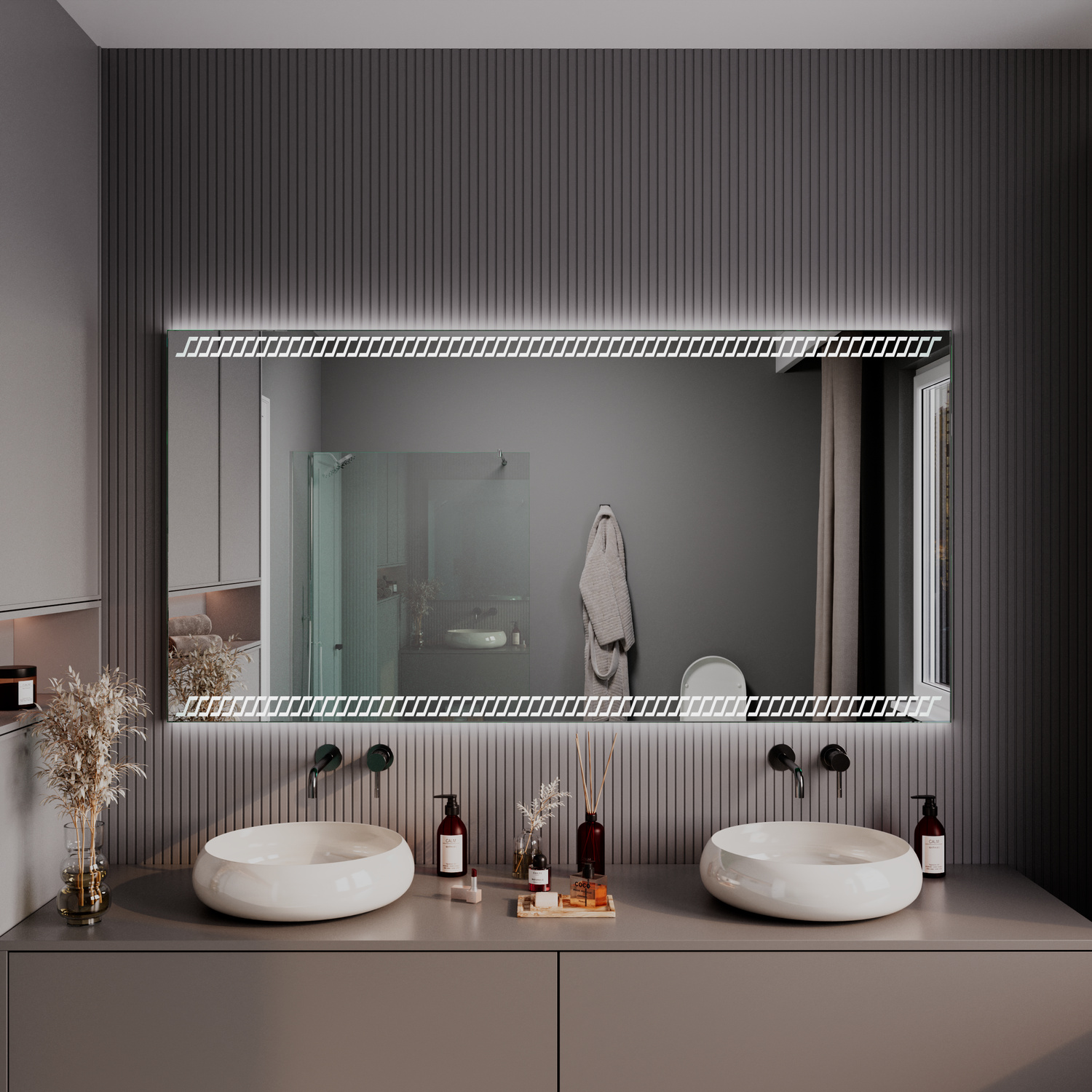 LED-Badspiegel Alsace nach Maß