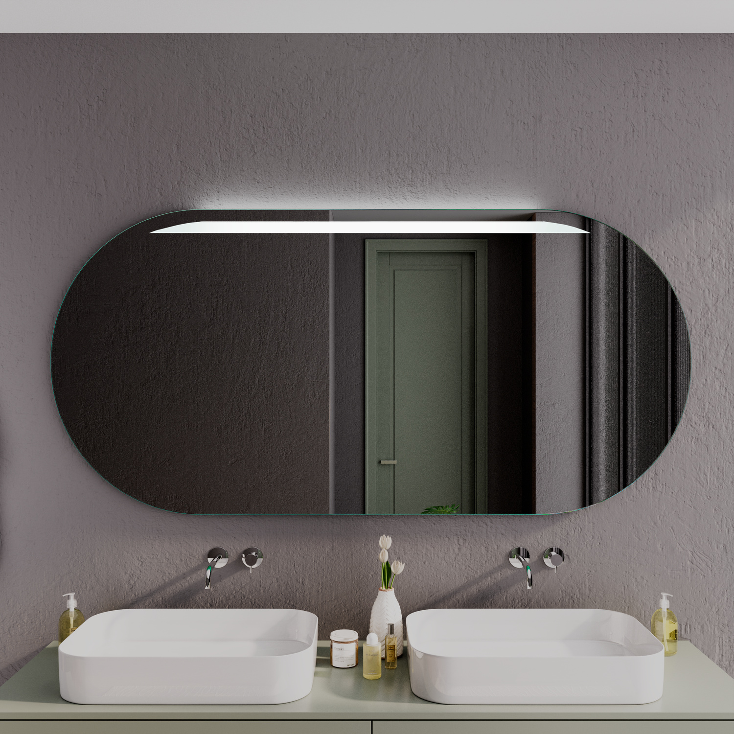 LED Badspiegel ROBERTAS OV