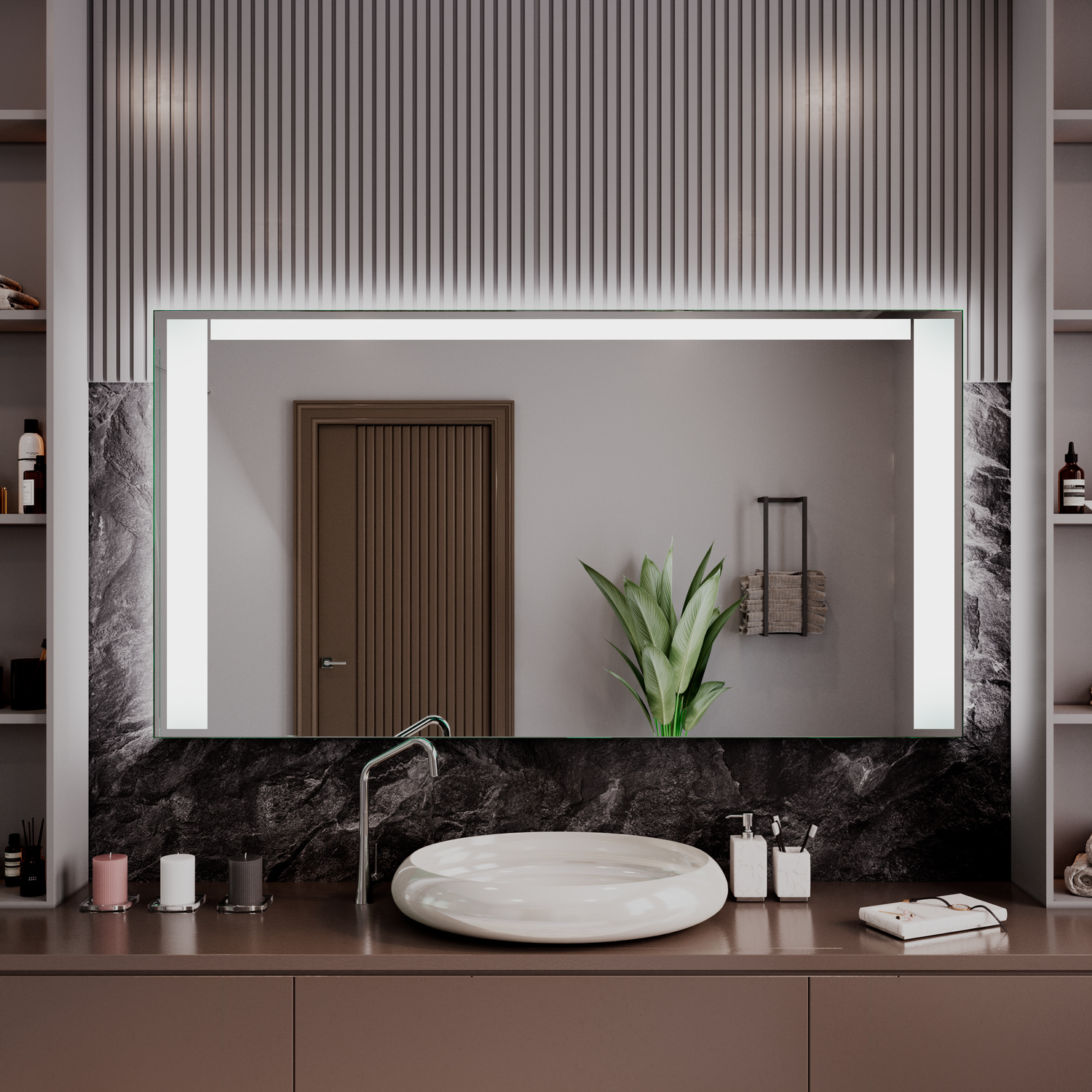 LED-Badspiegel Chartres nach Maß