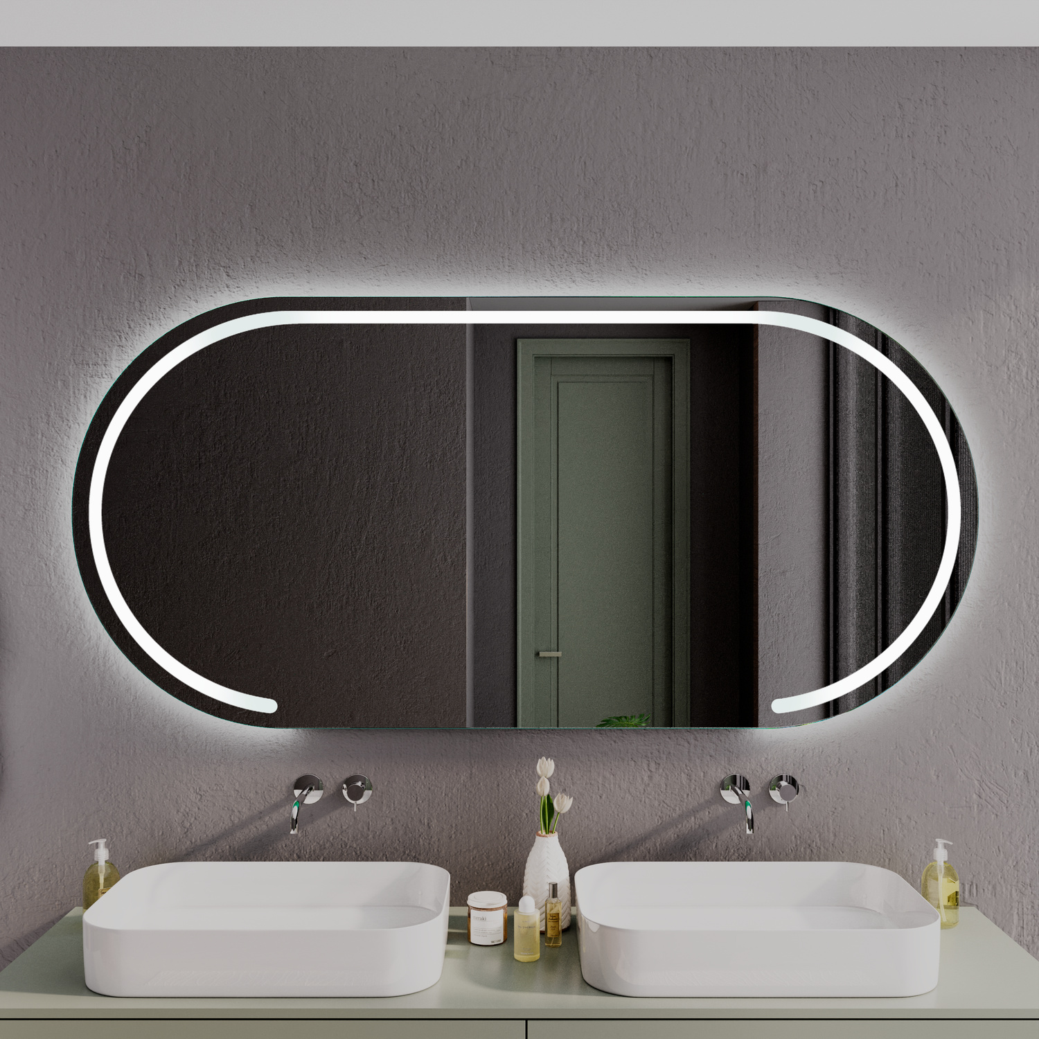 LED Badspiegel HOLGA OV