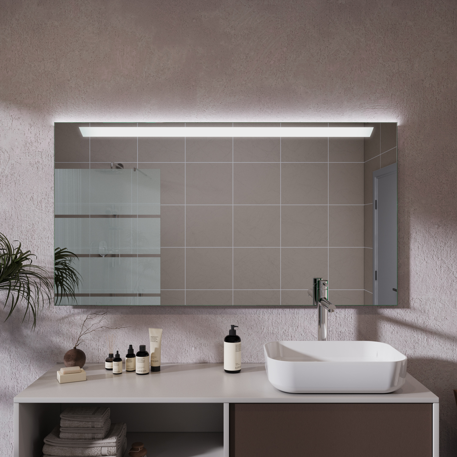 LED-Badspiegel Cambrils nach Maß