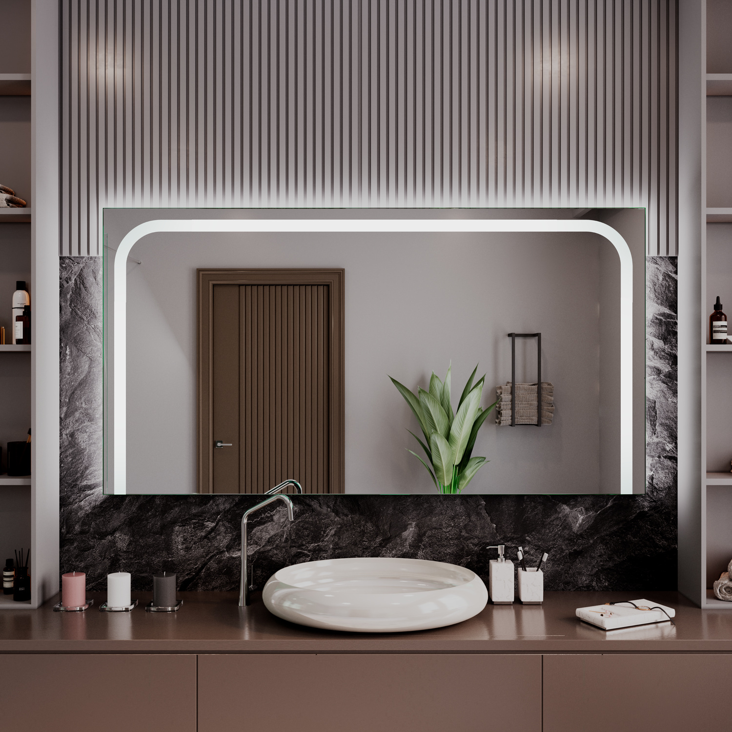 LED-Badspiegel Foix nach Maß