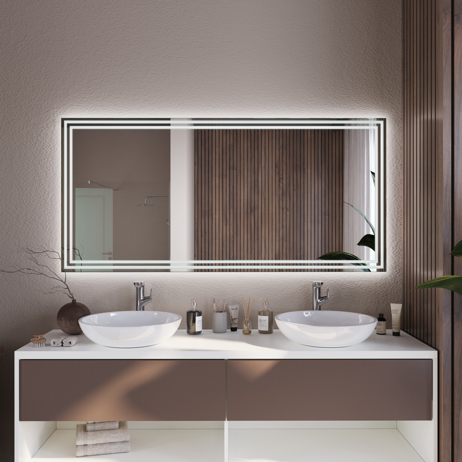 LED-Badspiegel Rodez nach Maß