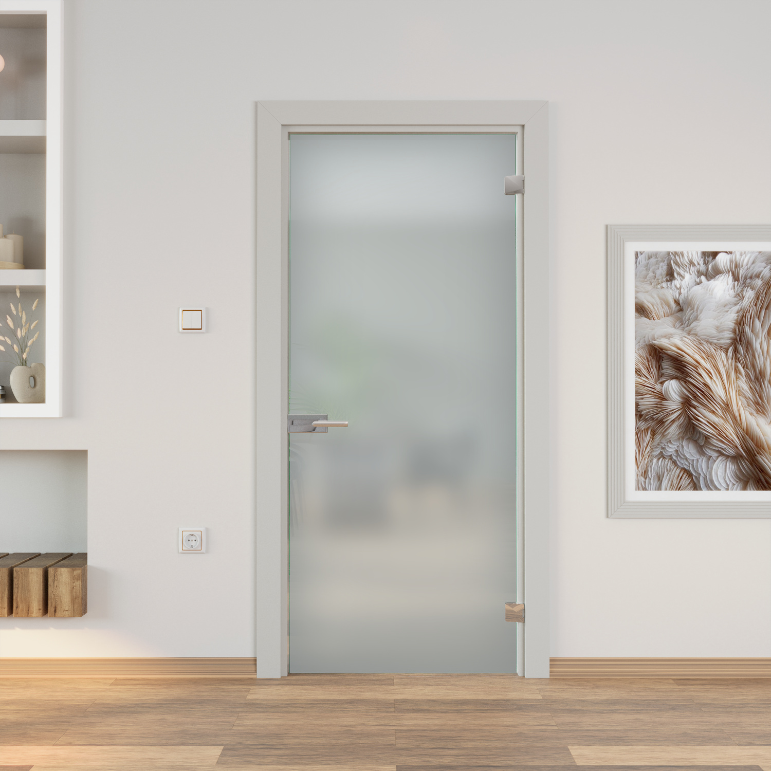 Glasdrehtür Satineo