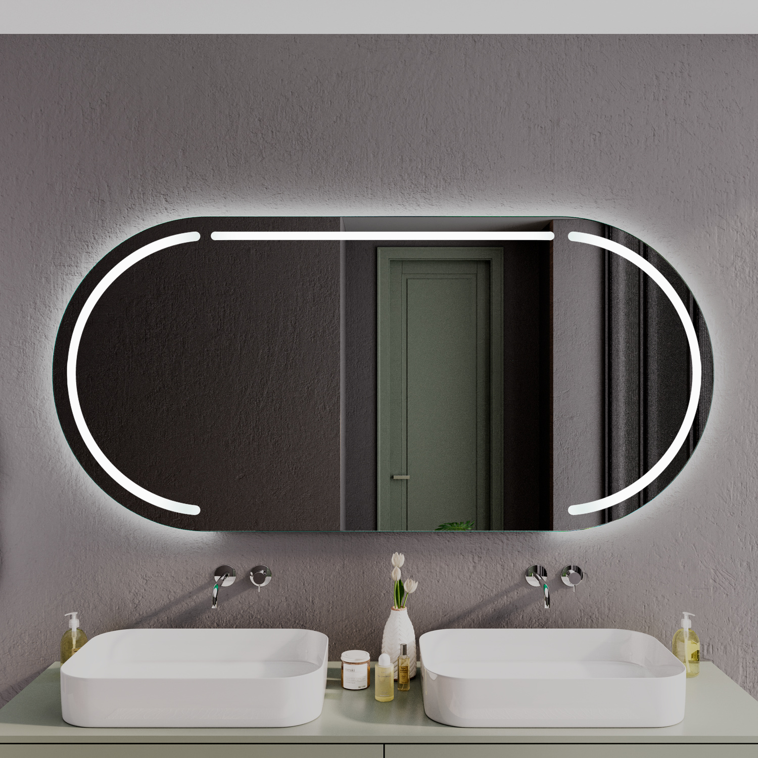 LED Badspiegel BASTIA OV