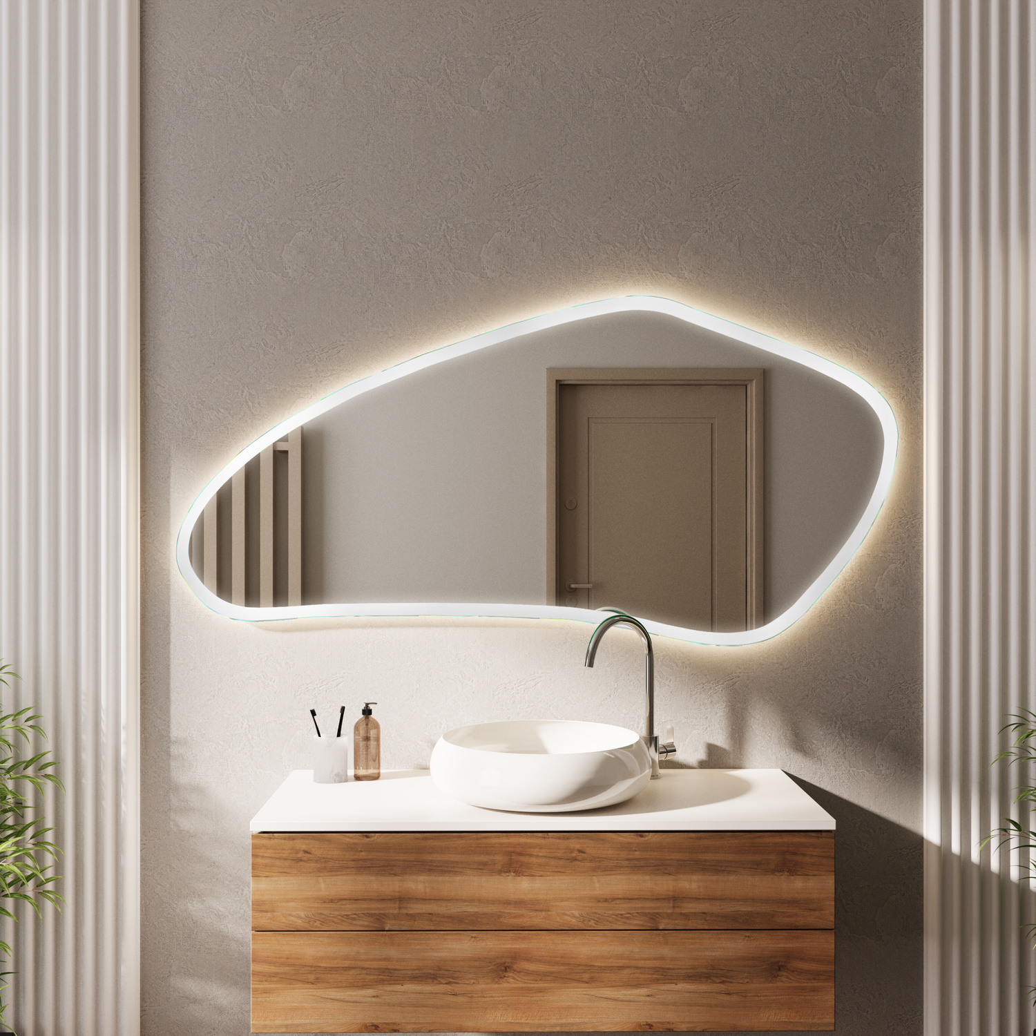 Asymmetrischer Spiegel Atlin-3 ASM