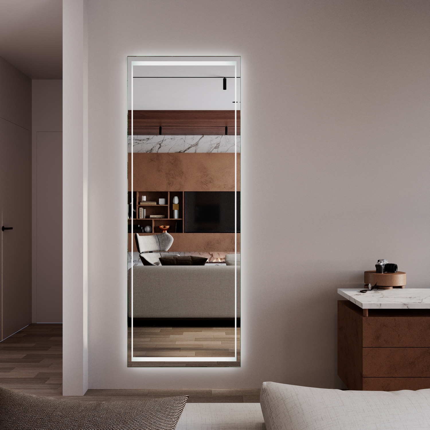 LED Ganzkörperspiegel MILANO