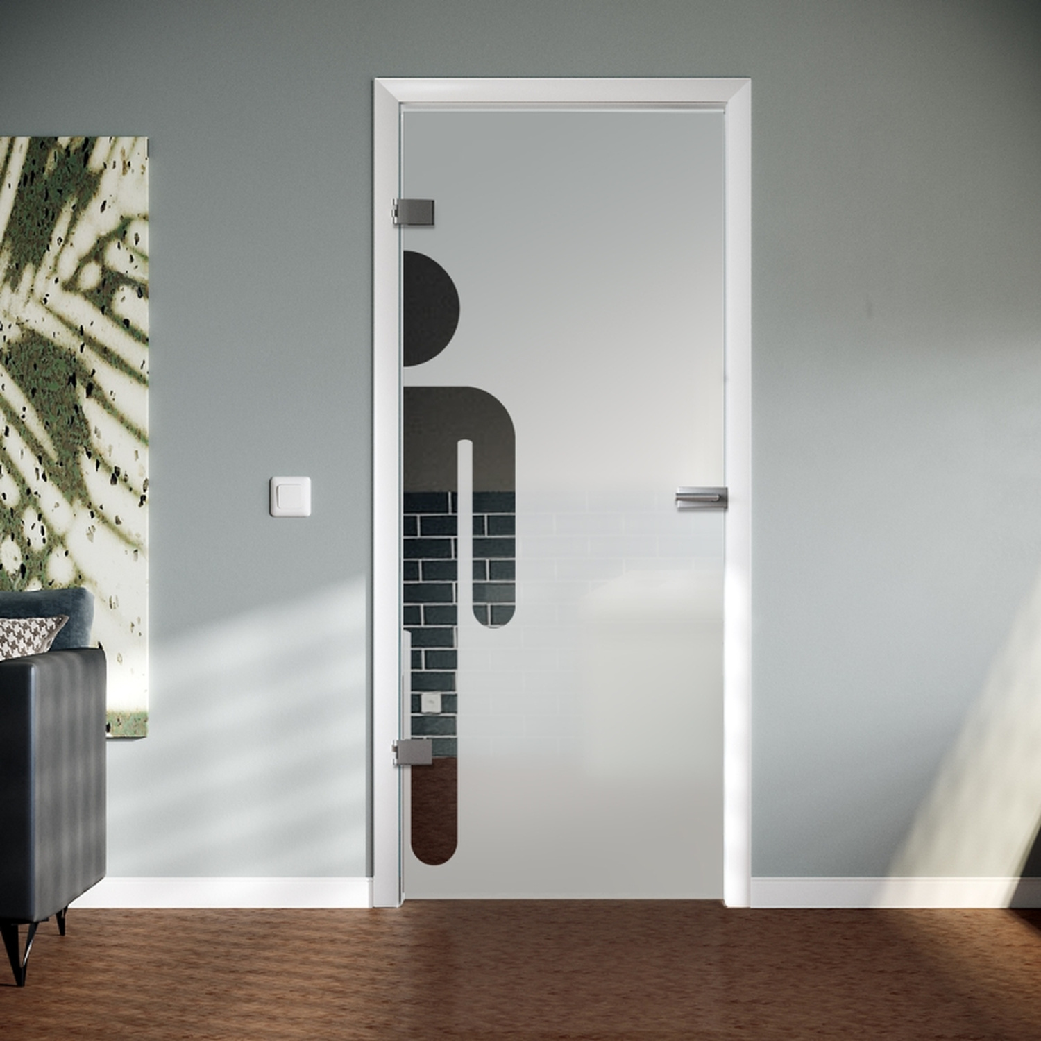 Glasdrehtür Signo M