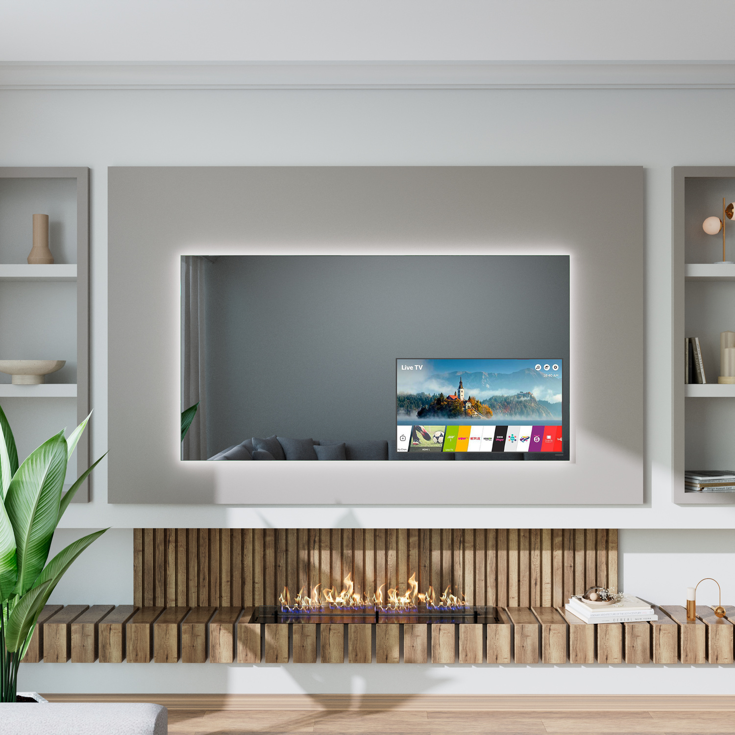 TV Spiegel unbeleuchtet