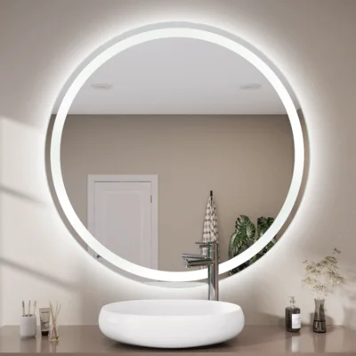 Runder Wandspiegel aus Kristallglas nach Maß