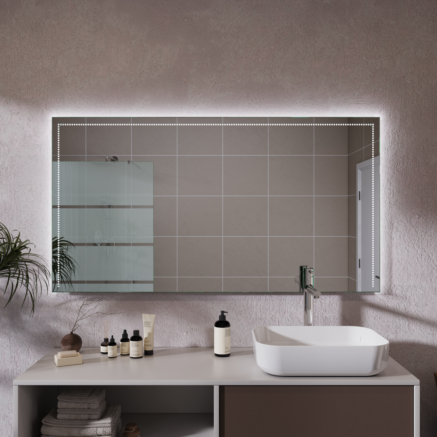 LED-Badspiegel Nevers nach Maß