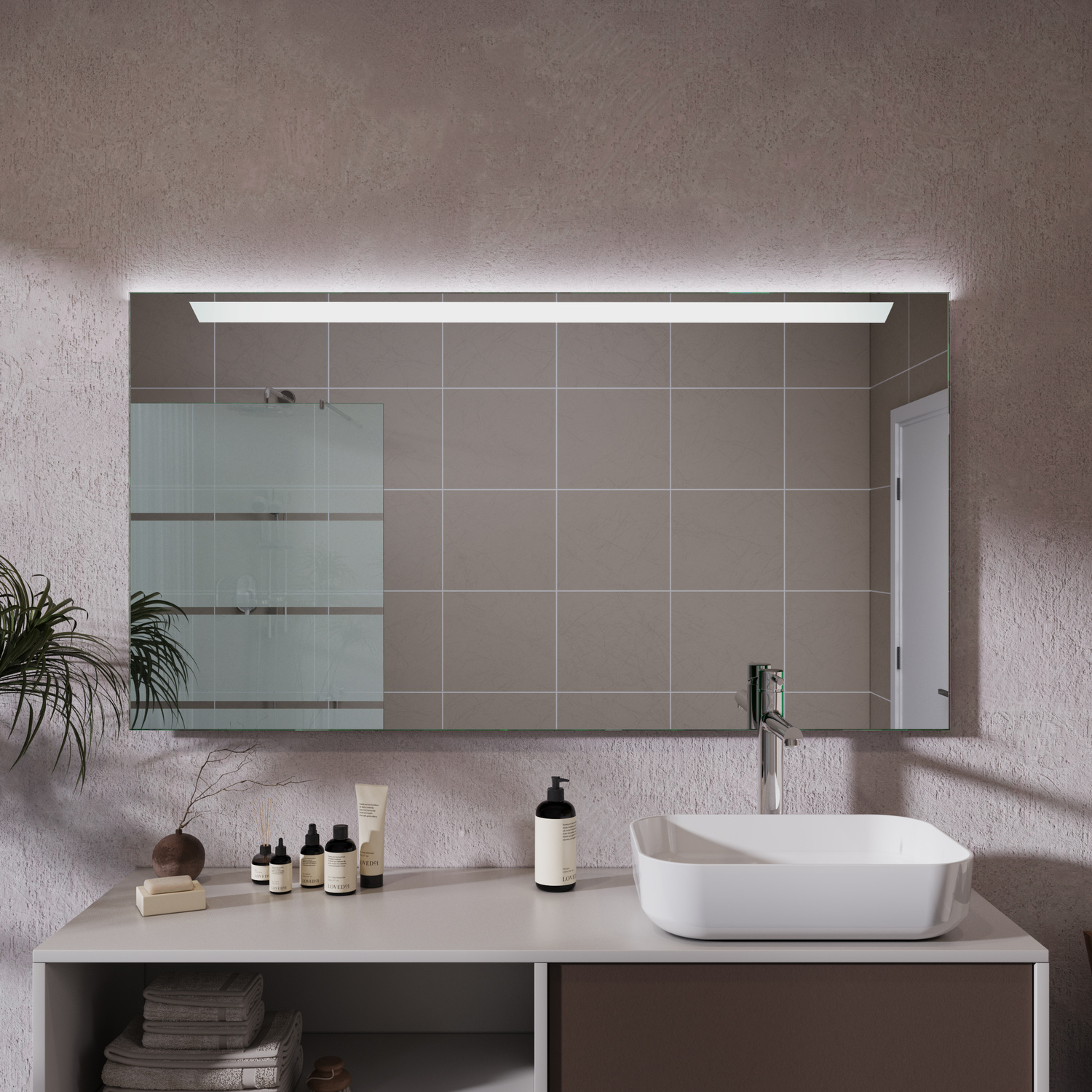 LED-Badspiegel Cambrils nach Maß