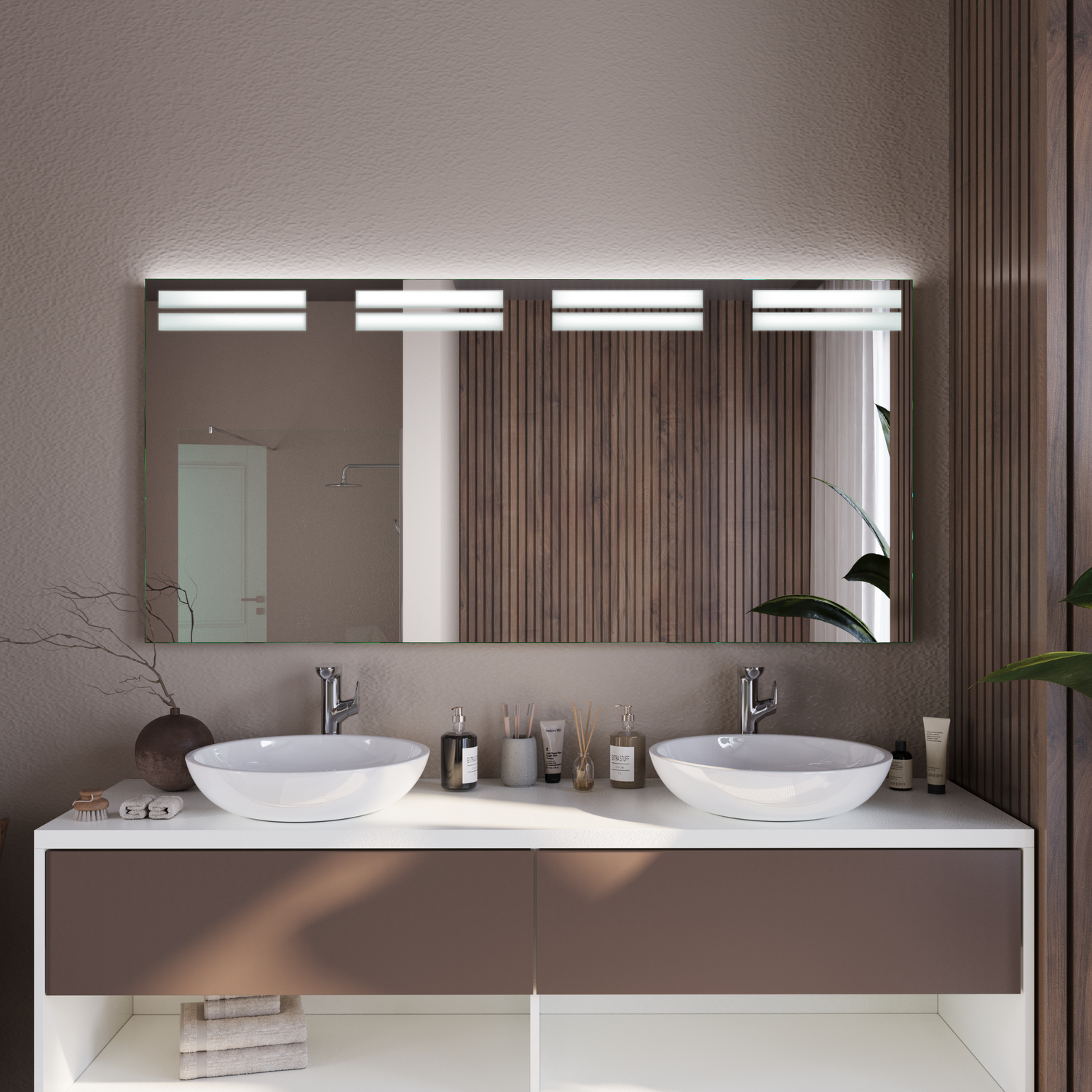 LED-Badspiegel Angers nach Maß