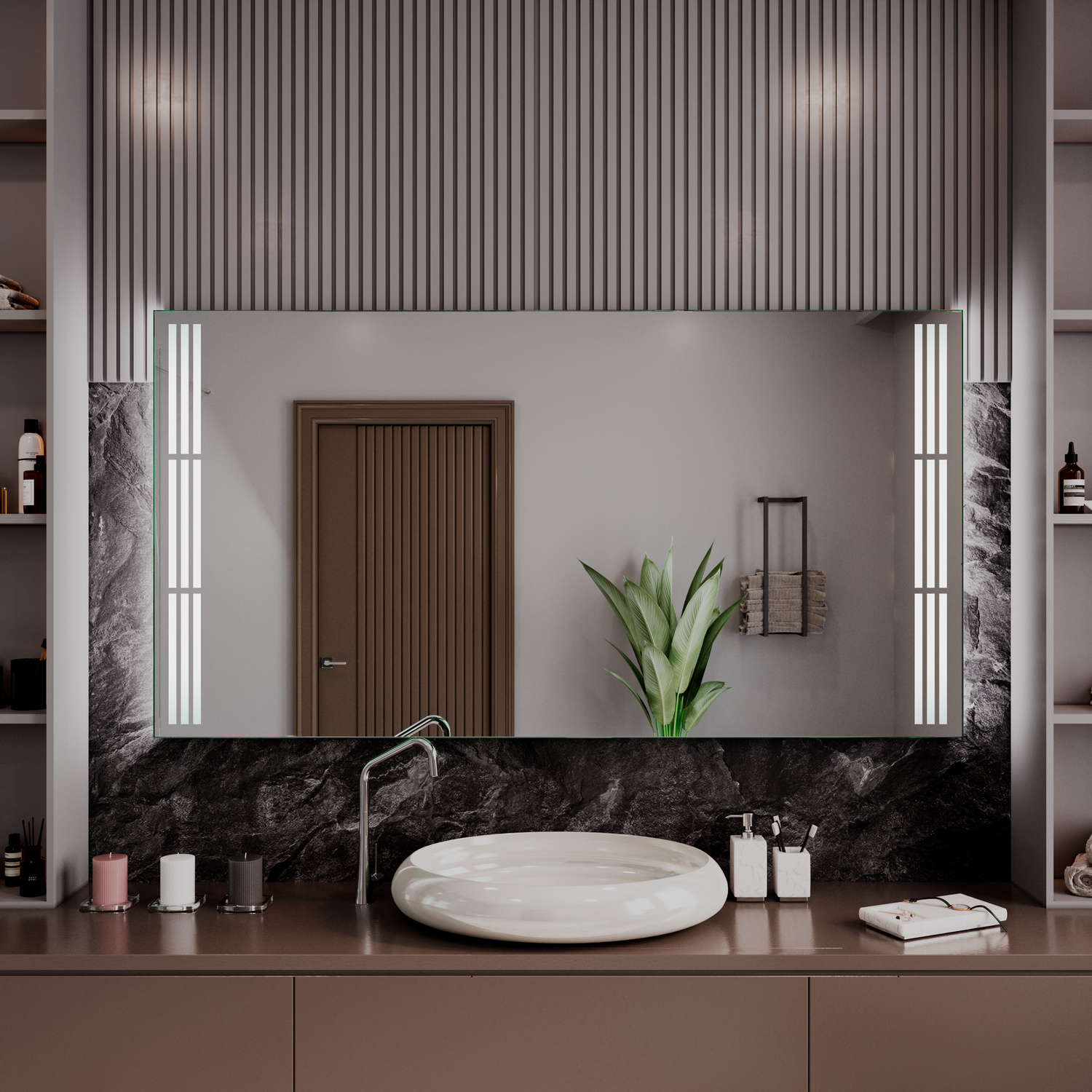 LED-Badspiegel Ibiza nach Maß