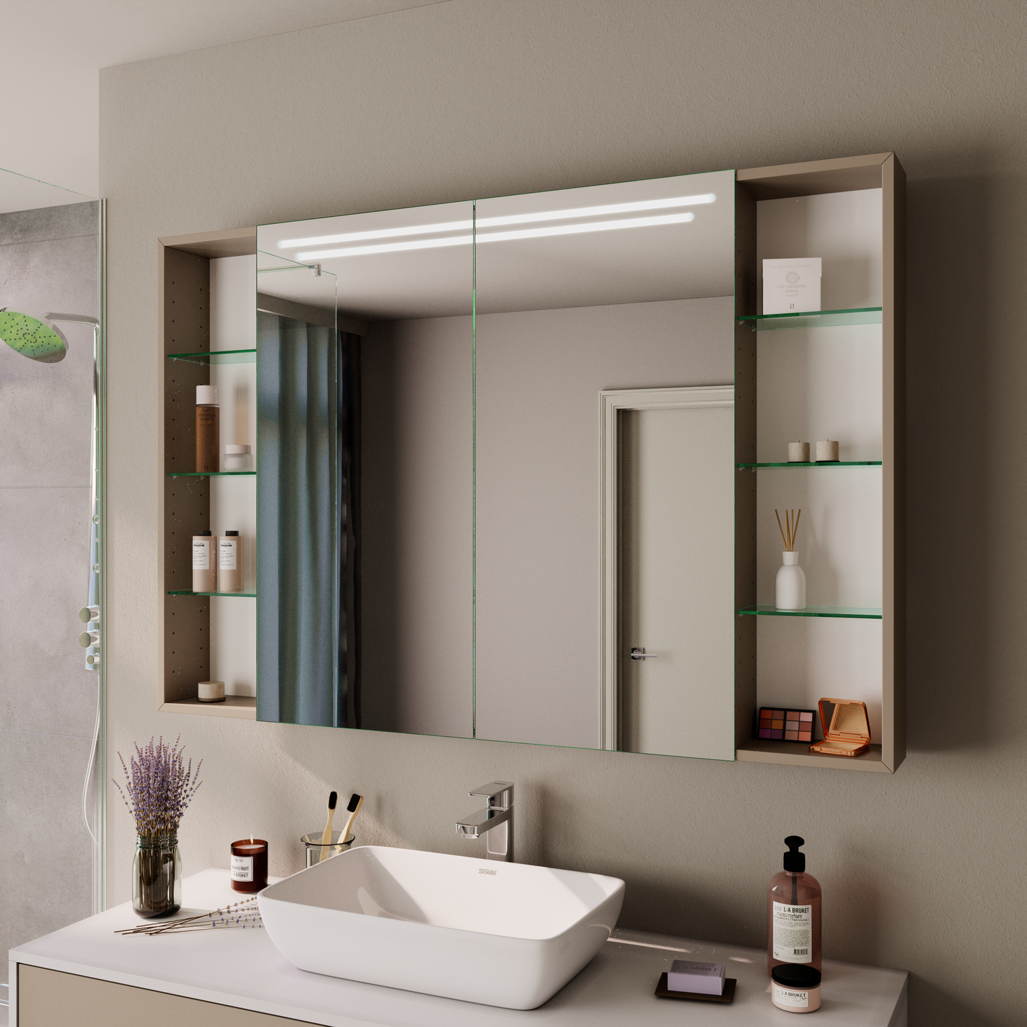 Spiegelschrank VIKA mit LED-Beleuchtung