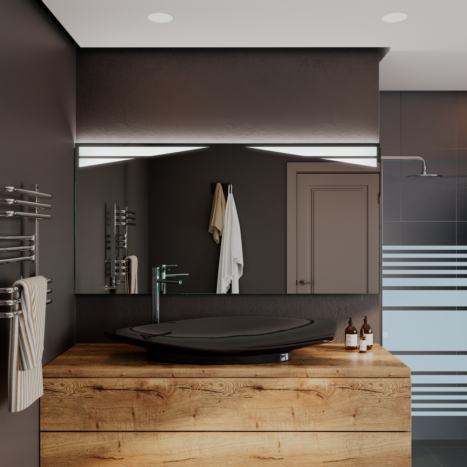 LED-Badspiegel Toulouse nach Maß