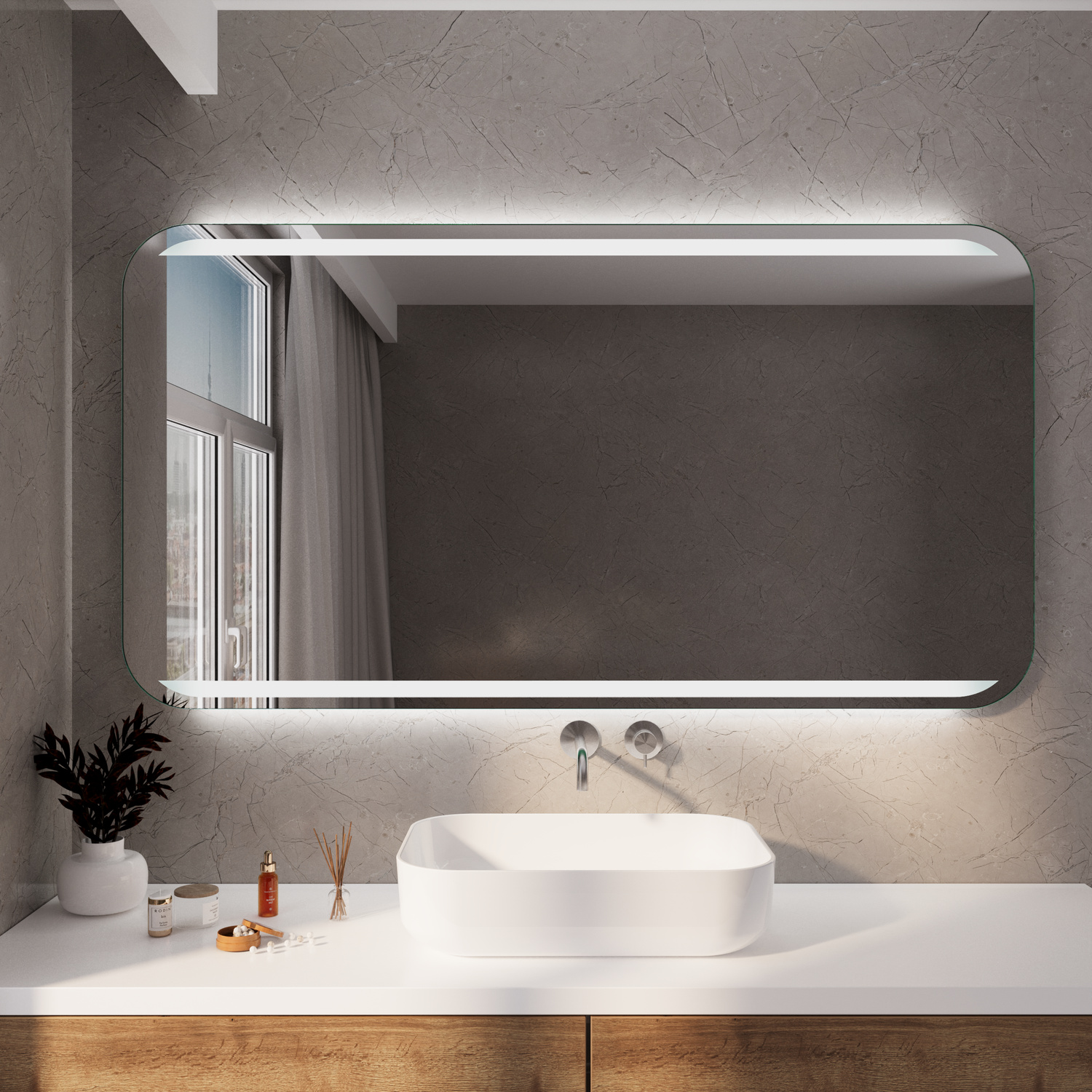 Badspiegel MARSEILLE RAD