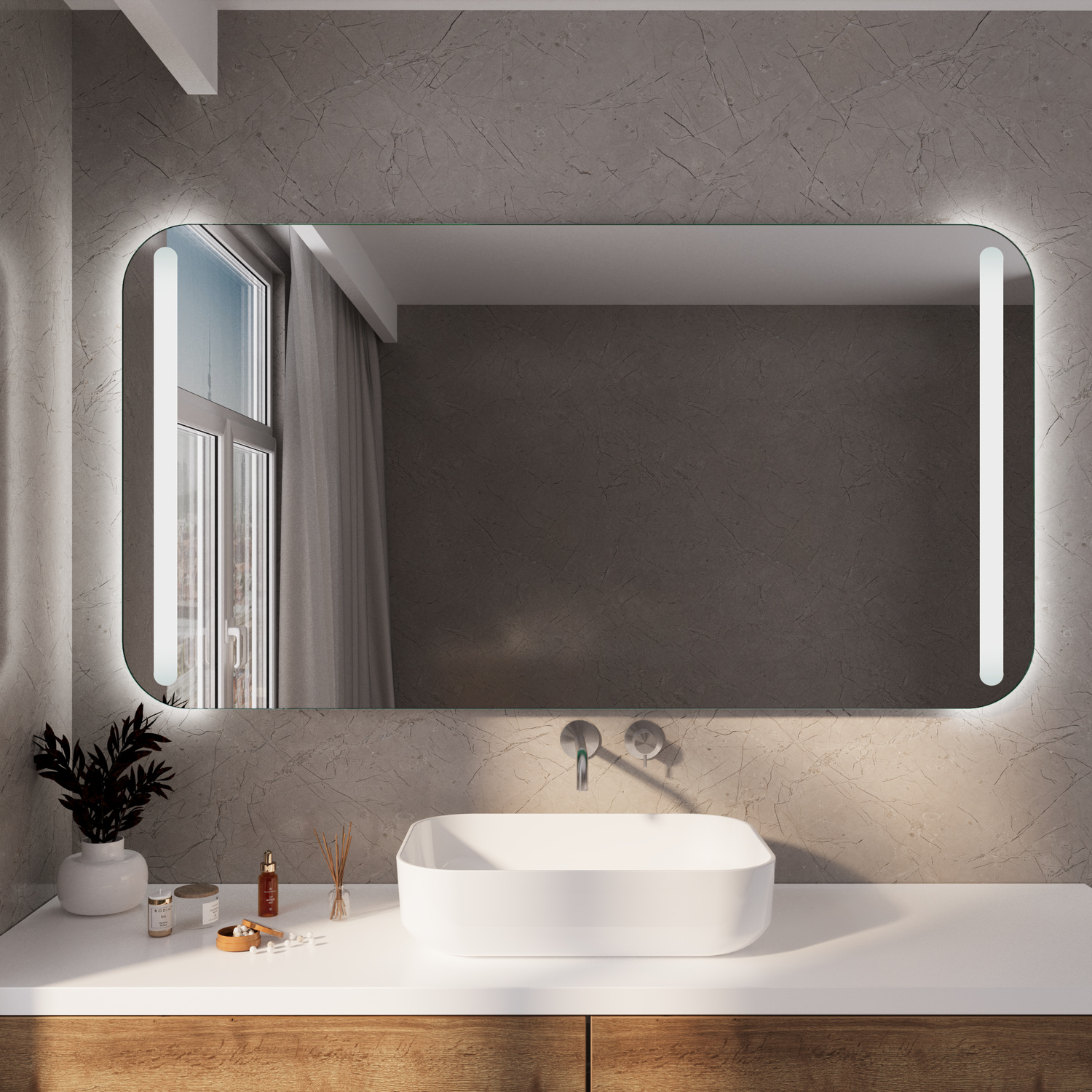 Badspiegel LE HAVRE RAD