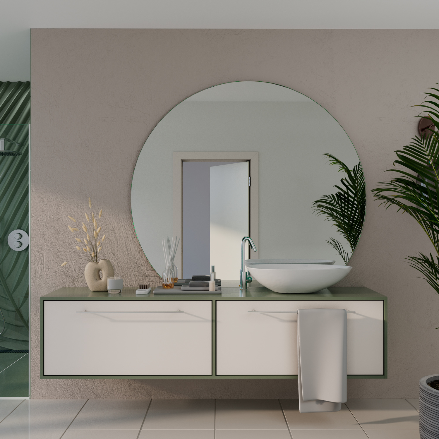 Tabletop-Spiegel Kristall C1