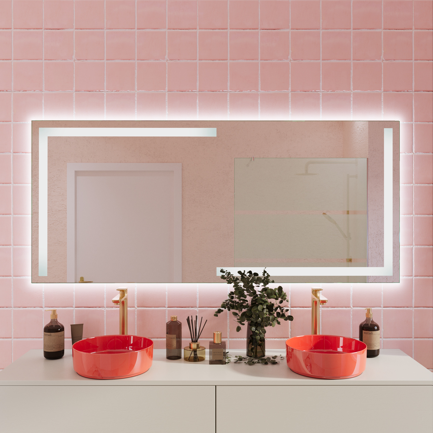 LED-Badspiegel Cosenza nach Maß