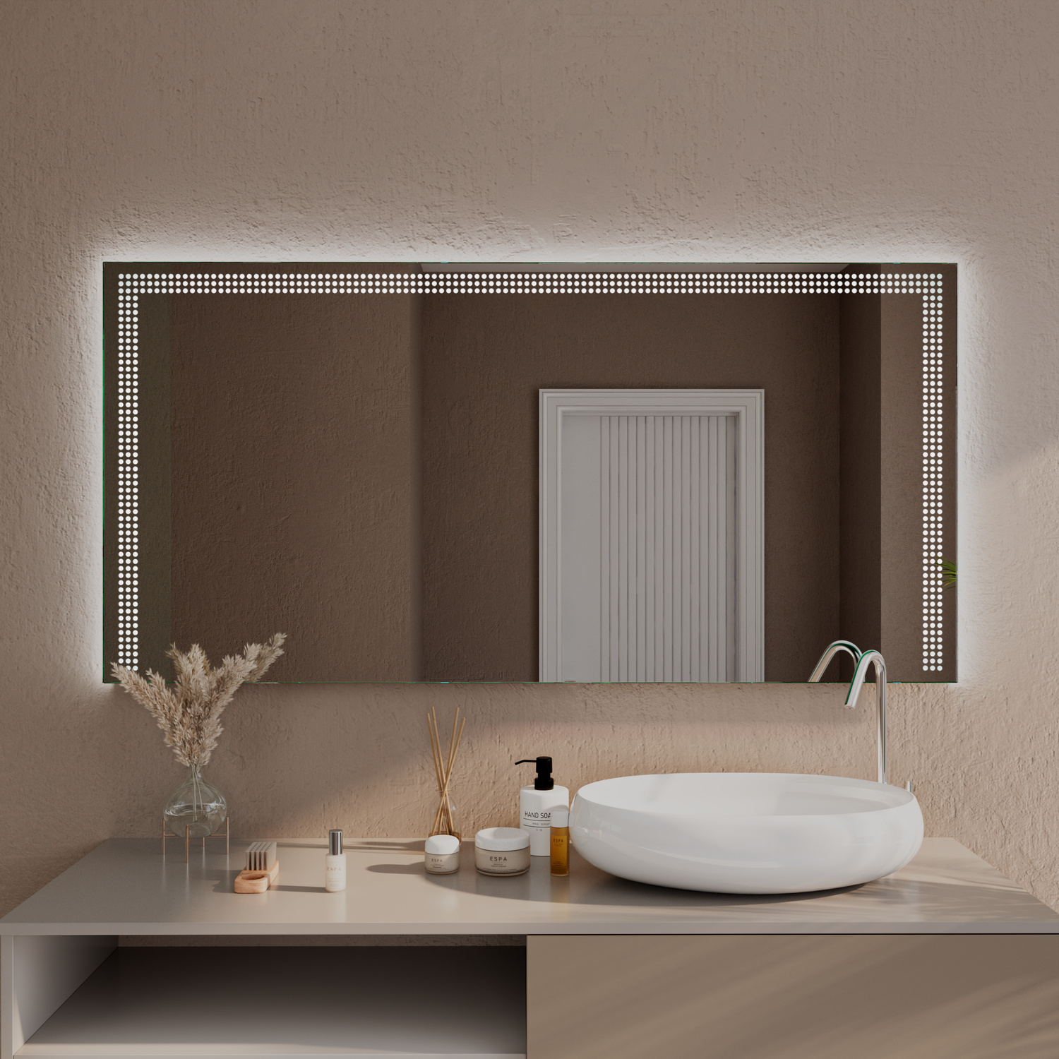 LED-Badspiegel Reims nach Maß