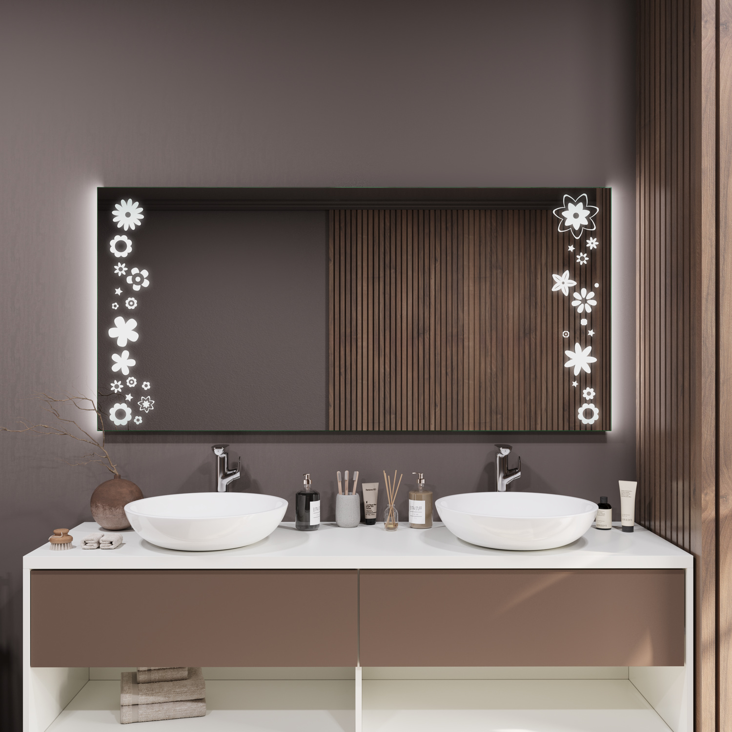 LED-Badspiegel Parma nach Maß