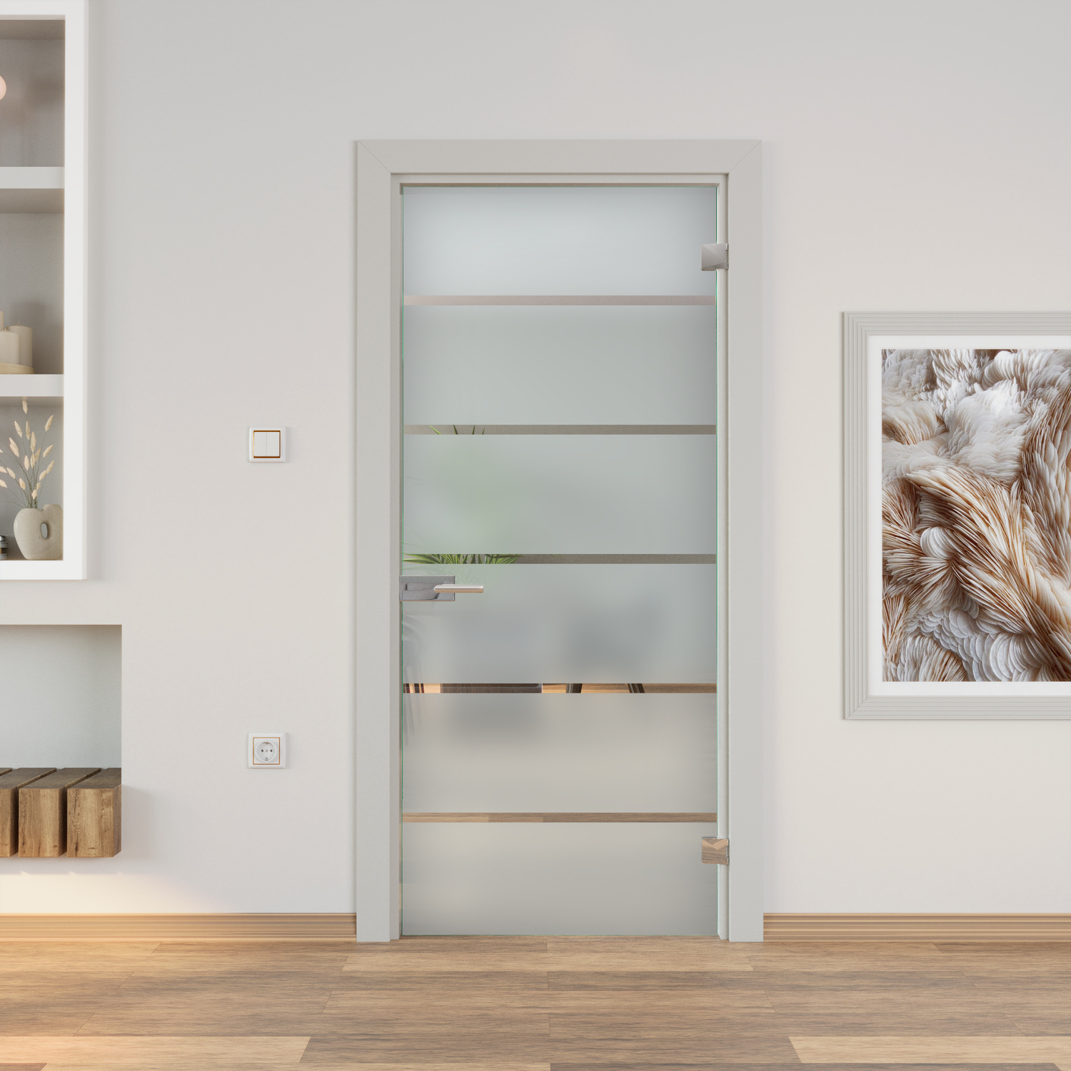 Glasdrehtür Calypso