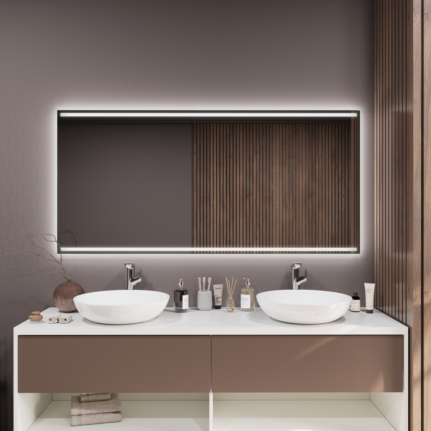 LED-Badspiegel Casoria nach Maß