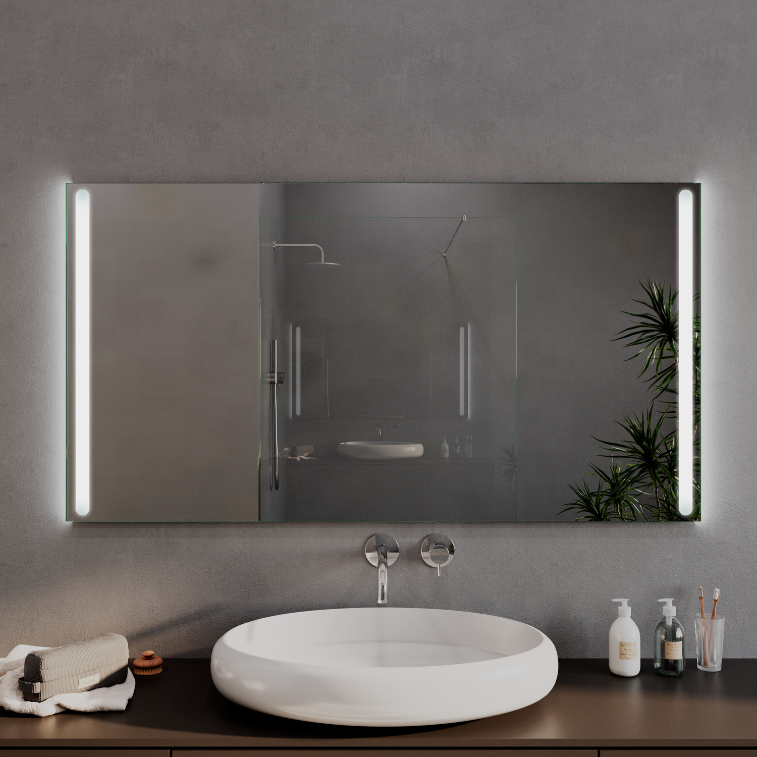 LED-Badspiegel Le Havre nach Maß