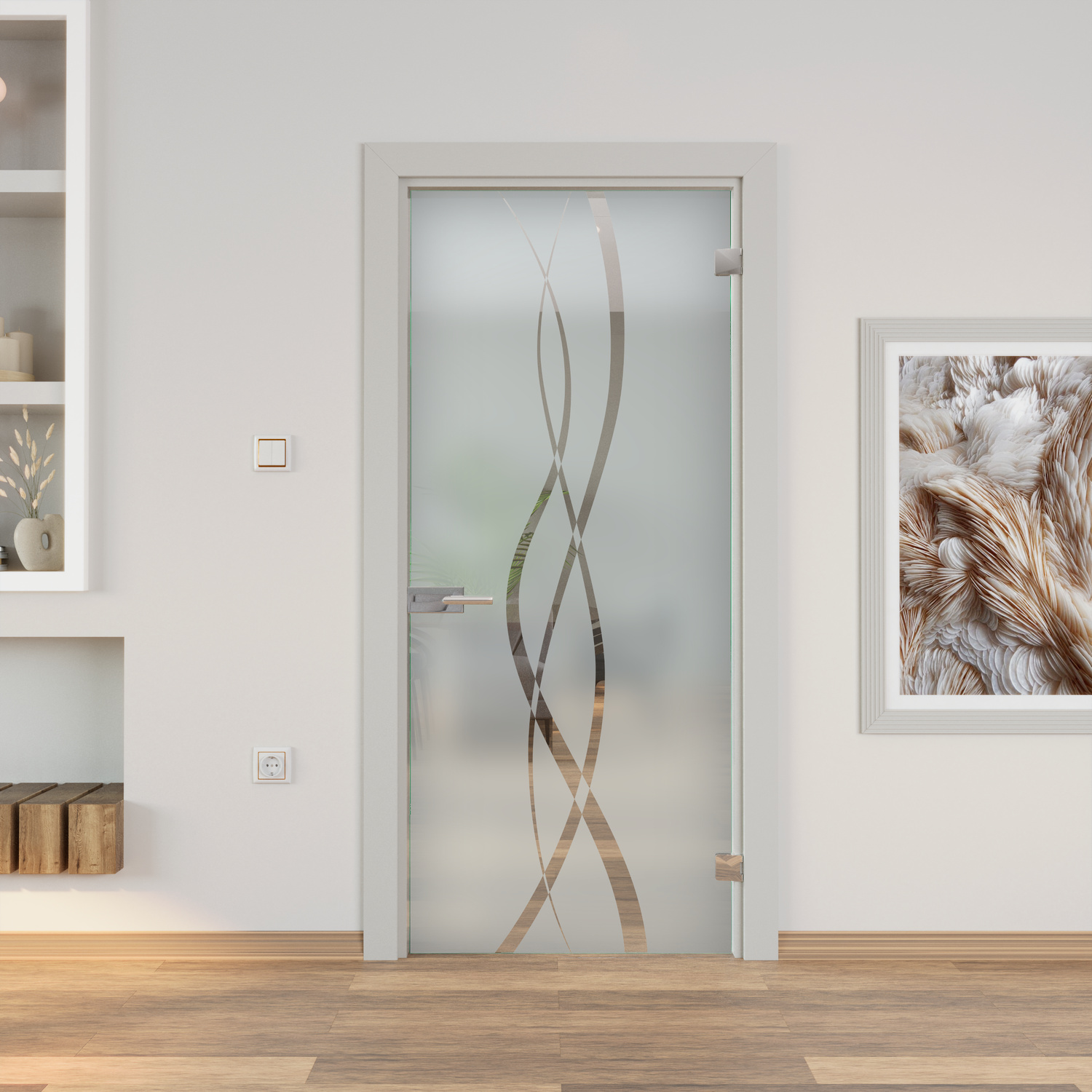 Glasdrehtür Lamento