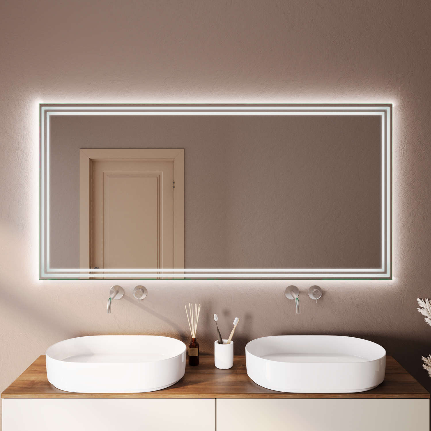 LED-Badspiegel Rodez nach Maß