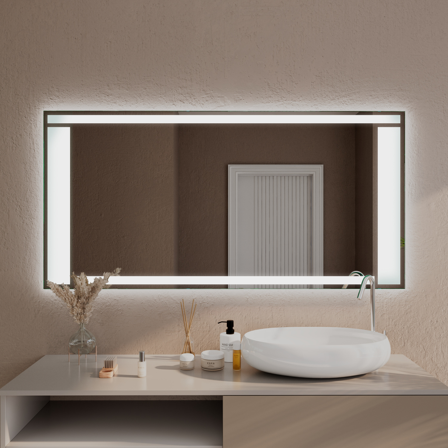 LED-Badspiegel Grosseto nach Maß