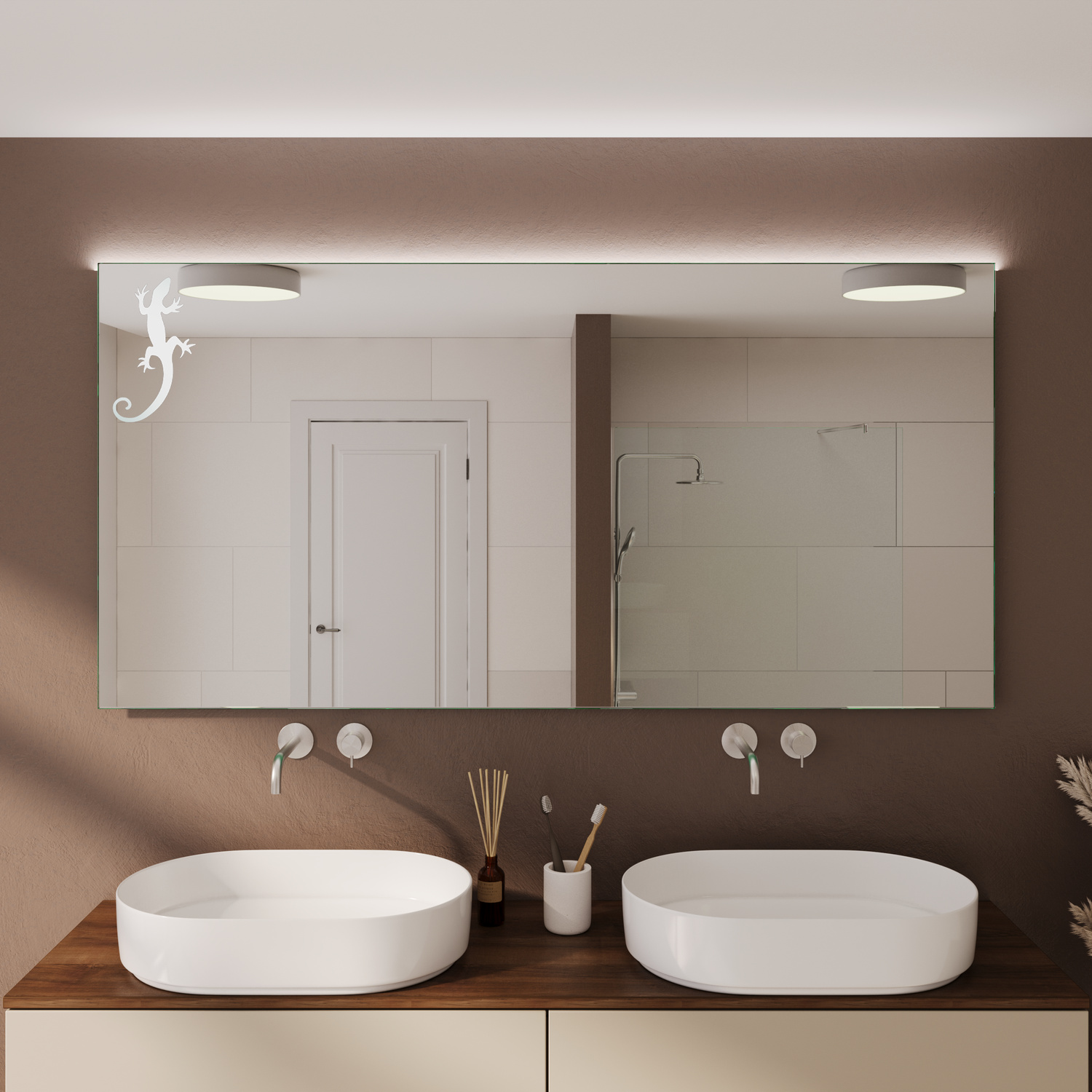 LED-Badspiegel Ferrand nach Maß