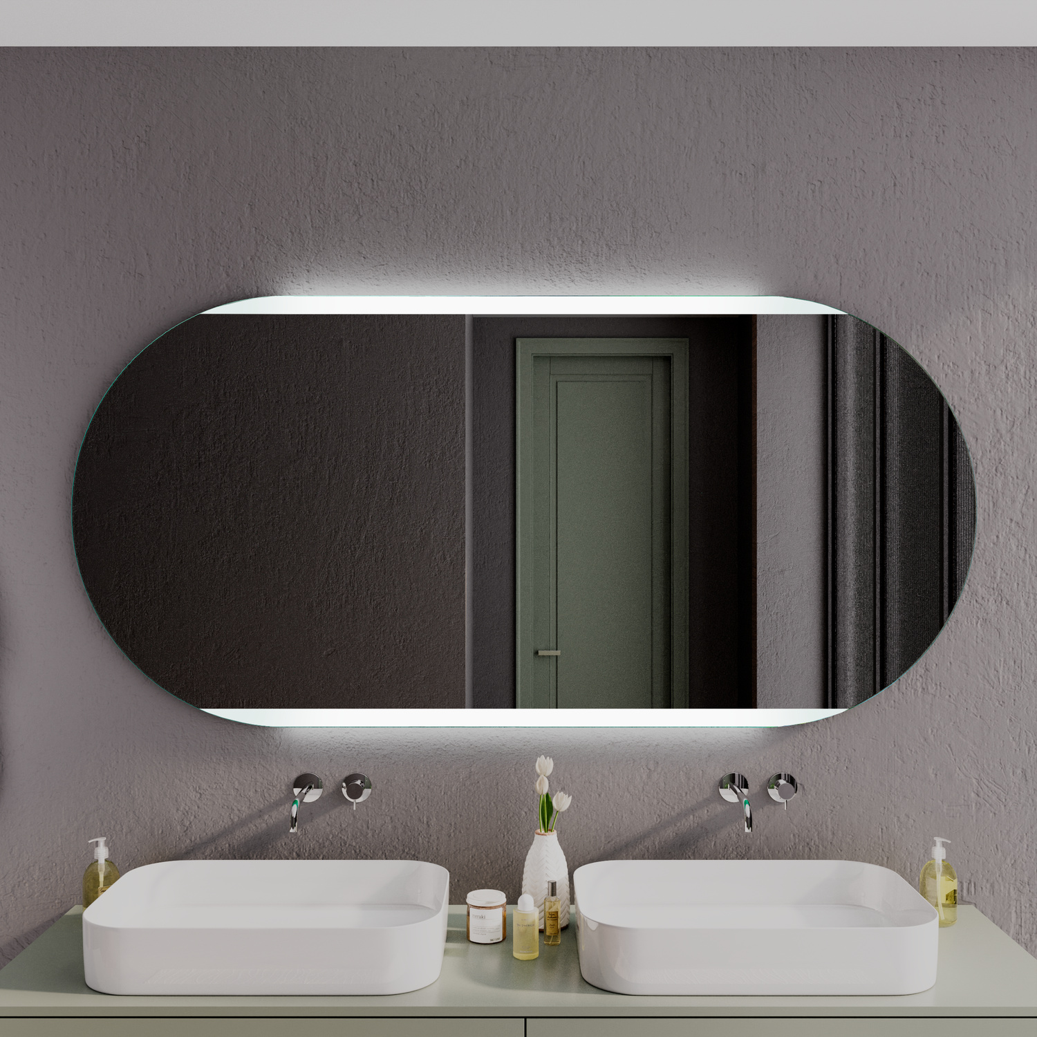 LED Badspiegel LATTES OV