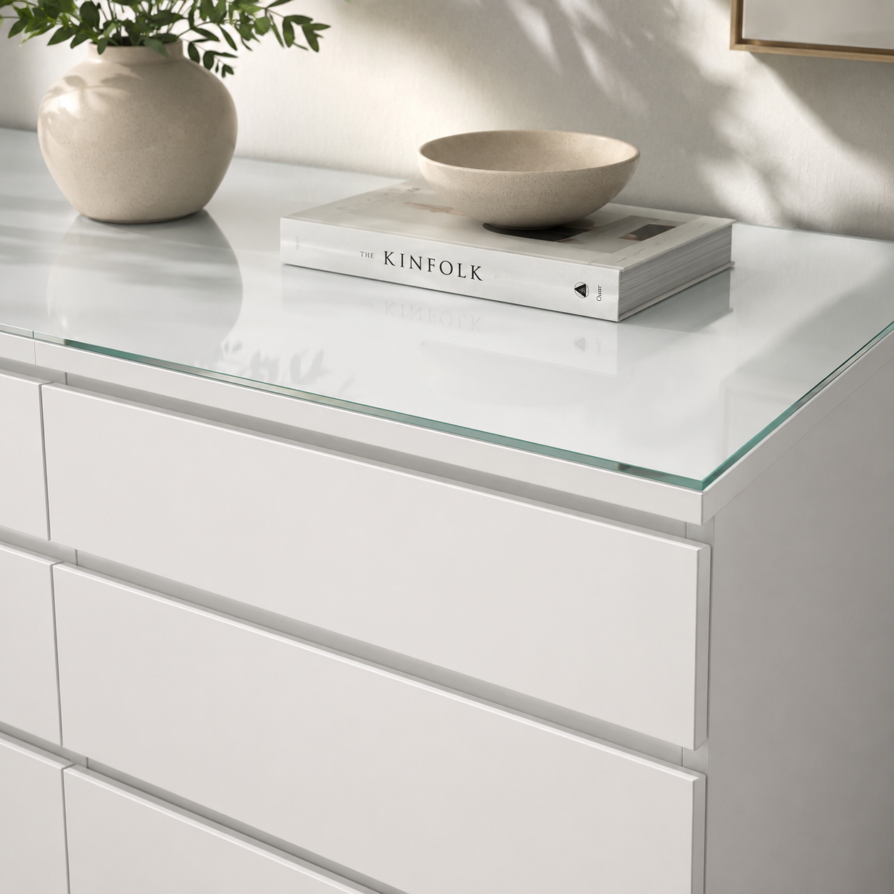 Glasplatte für IKEA Kommoden