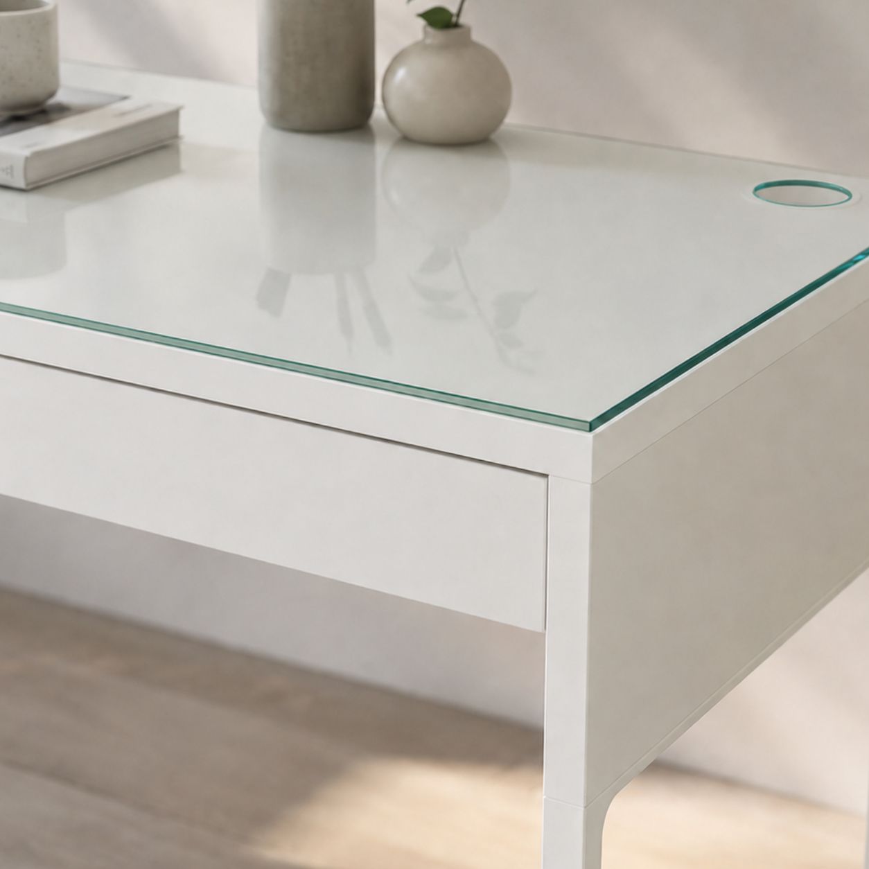 Glasplatte für IKEA Schreibtische